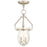 Livex Andover 2 Light Pendant, Nickel/Fluted Clear - 50942-35