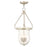 Livex Andover 4 Light Pendant, Nickel/Fluted Clear - 50946-35