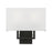 Livex Pierson 2 Light ADA Sconce, Black/Off-white/White Fabric - 50990-04