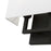 Livex Pierson 2 Light ADA Sconce, Black/Off-White/White Fabric