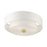 Livex Meridian Semi Flush, Satin Brass/Off-White