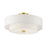 Livex Meridian Semi Flush, Satin Brass/Off-White