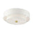 Livex Meridian Semi Flush, Satin Brass/Off-White