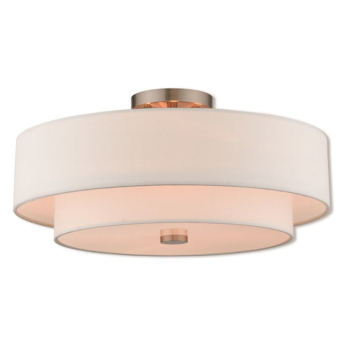 Livex Lighting Claremont 4 Light Flush Mount