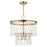 Livex Elizabeth 4 Light Pendant Chandelier, Antique Brass - 51064-01