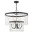 Livex Elizabeth 5 Light Pendant Chandelier, Black - 51065-04