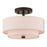 Livex Lighting Claremont 2 Light Flush Mount, English Bronze