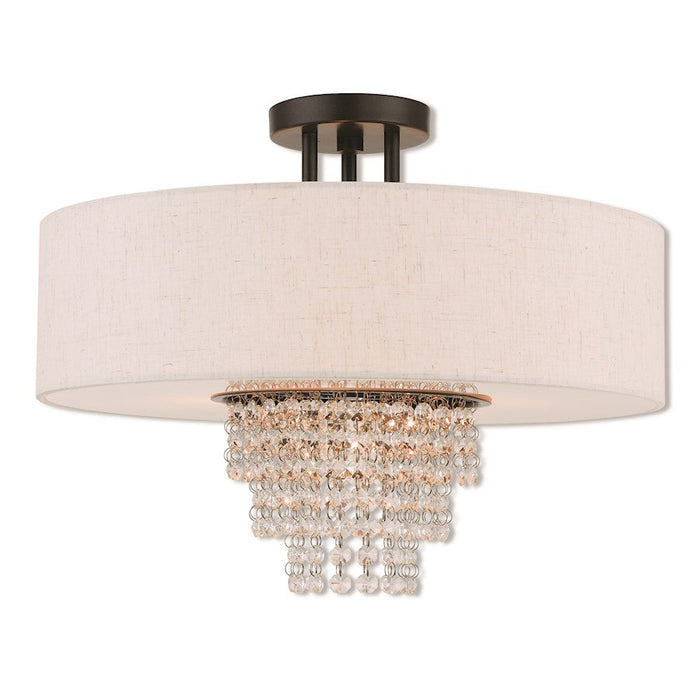 Livex Lighting Carlisle Flush Mount, English Bronze