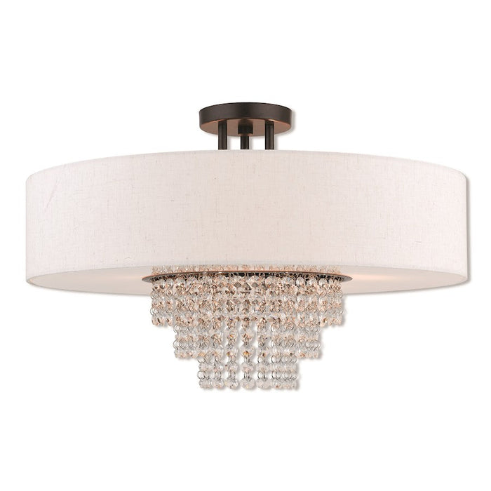 Livex Lighting Carlisle Flush Mount, English Bronze