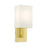 Livex Meridian 1 Light ADA Wall Sconce, Satin Brass - 51101-12