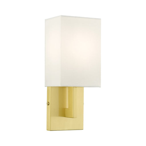 Livex Meridian 1 Light ADA Wall Sconce, Satin Brass - 51101-12