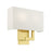 Livex Meridian 2 Light ADA Wall Sconce, Satin Brass - 51103-12