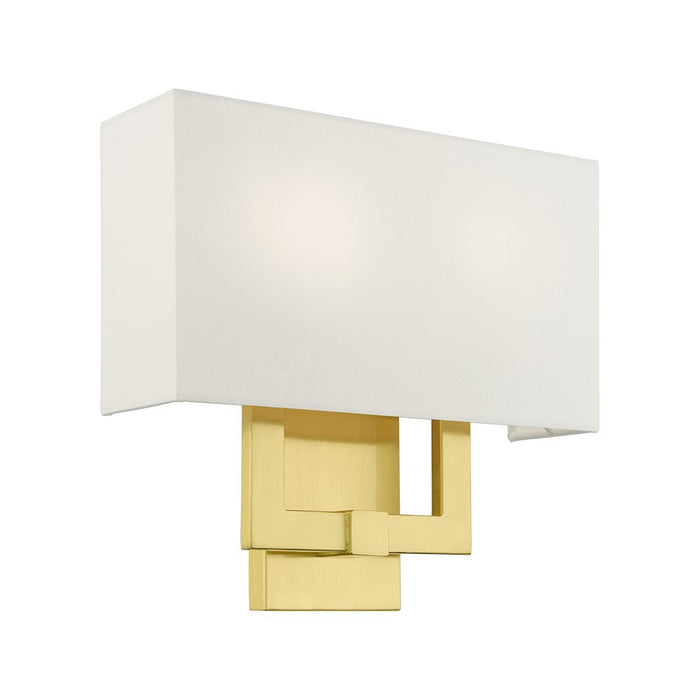 Livex Meridian 2 Light ADA Wall Sconce, Satin Brass - 51103-12