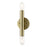 Livex Copenhagen 2 Light ADA Wall Sconce, Antique Brass