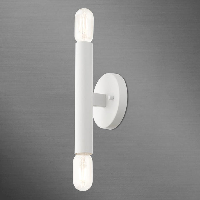 Livex Copenhagen 2 Light ADA Sconce, White