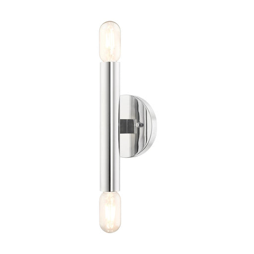 Livex Copenhagen 2 Light ADA Wall Sconce, Polished Chrome - 51132-05