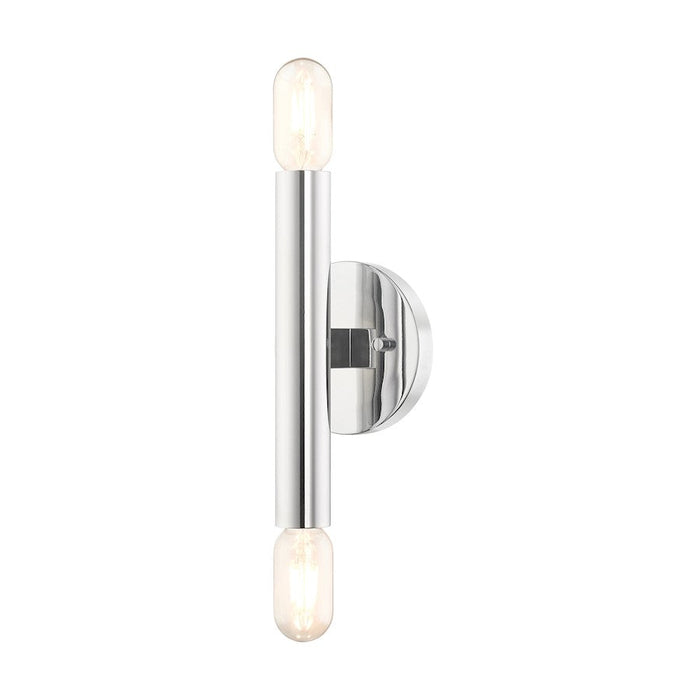 Livex Copenhagen 2 Light ADA Wall Sconce, Polished Chrome - 51132-05