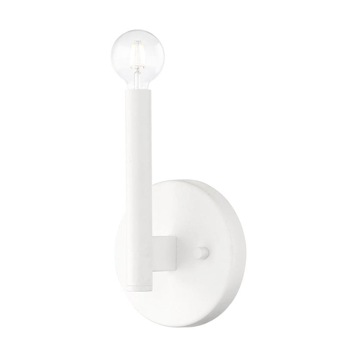 Livex Copenhagen 1 Light Single ADA Sconce, White - 51171-03