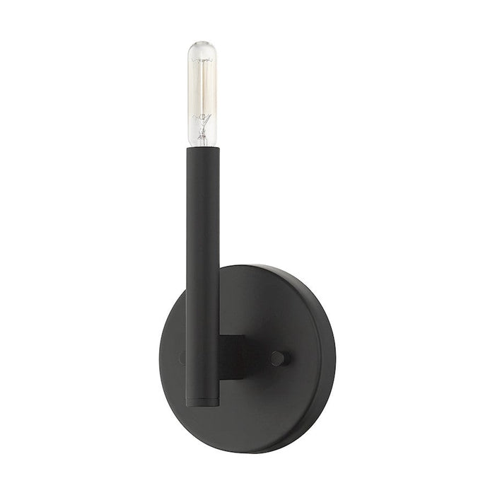 Livex Copenhagen 1 Light Single ADA Candelabra Sconce, Black