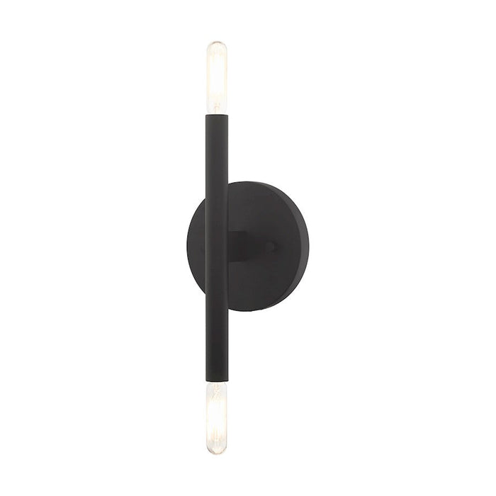 Livex Copenhagen 2 Light ADA Wall Sconce, Black - 51172-04