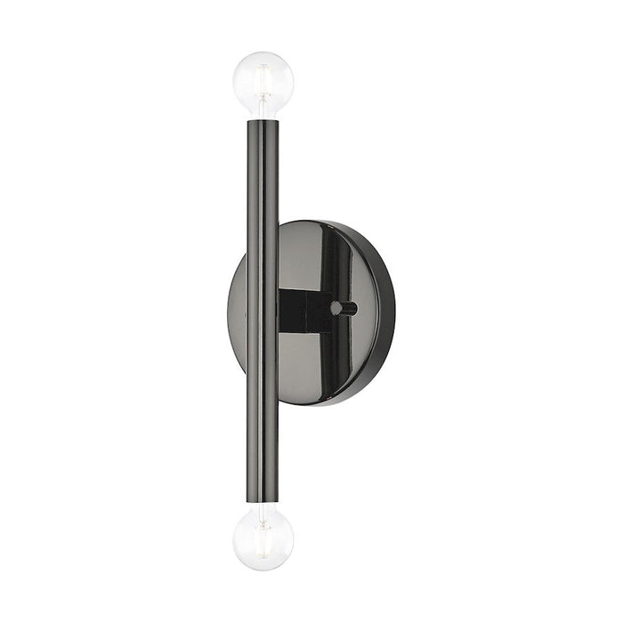 Livex Copenhagen 2 Light ADA Sconce, Black Chrome - 51172-46