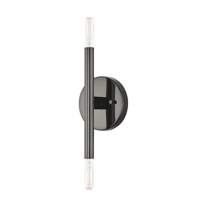 Livex Copenhagen 2 Light ADA Sconce, Black Chrome