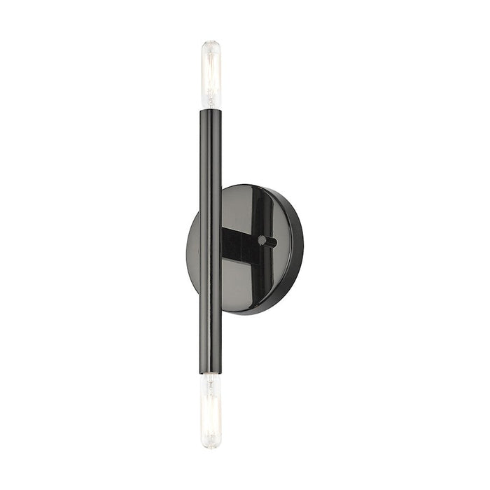 Livex Copenhagen 2 Light ADA Sconce, Black Chrome