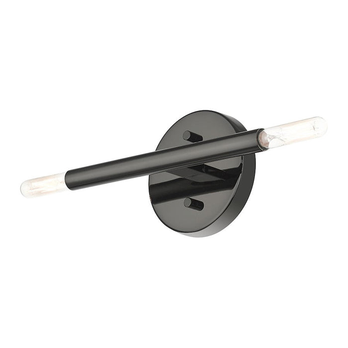 Livex Copenhagen 2 Light ADA Sconce, Black Chrome