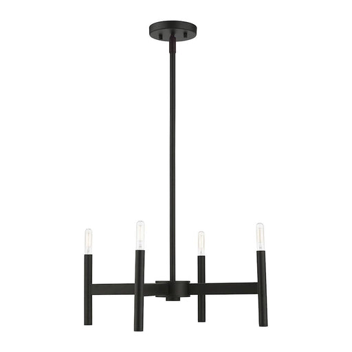 Livex Copenhagen 4 Light Chandelier, Black - 51174-04