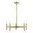 Livex Copenhagen 5 Light Chandelier, Antique Brass