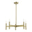 Livex Copenhagen 5 Light Chandelier, Antique Brass