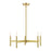 Livex Copenhagen 5 Light Chandelier, Satin Brass - 51175-12