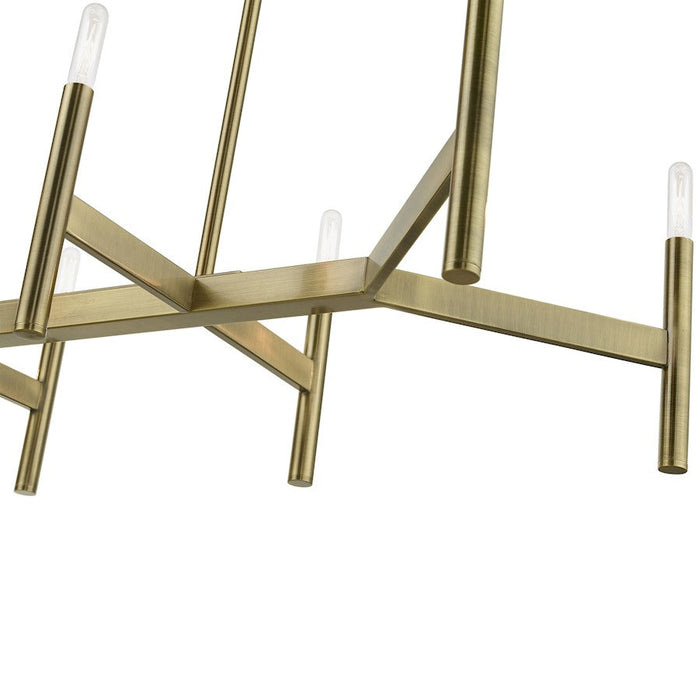 Livex Copenhagen 8 Light Linear Chandelier