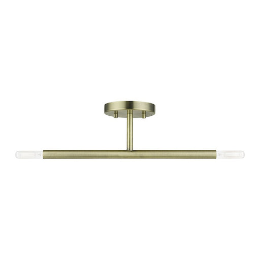 Livex Copenhagen 2 Light Candelabra Semi-Flush Mount