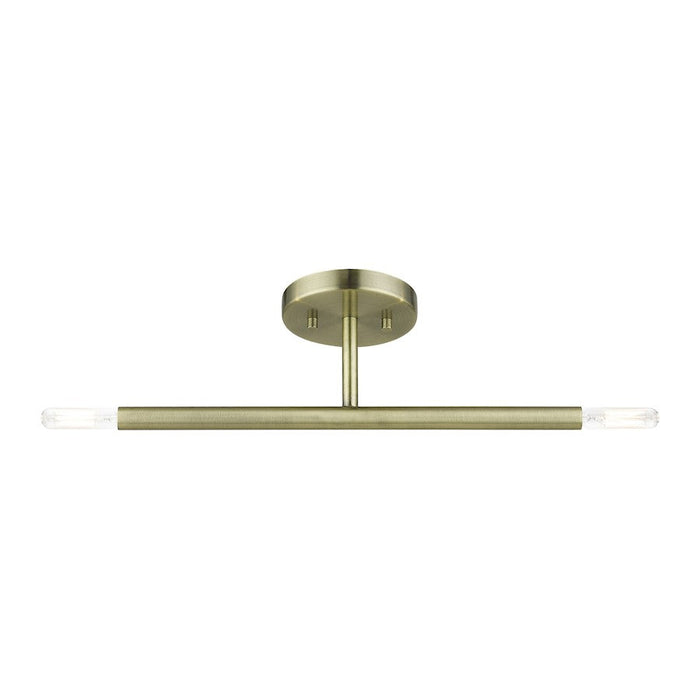 Livex Copenhagen 2 Light Candelabra Semi-Flush Mount