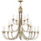 Livex Cranford 20 Light Foyer Chandelier, Antique Brass - 5140-01