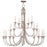 Livex Cranford 20 Light Foyer Chandelier, Brushed Nickel - 5140-91