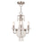 Livex Valentina 3-LT Convertible Mini Chand/Ceiling, Nickel/Crystal - 51843-91