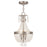 Livex Valentina 3 Light Pendant, Brushed Nickel/Clear Crystals - 51853-91