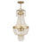 Livex Valentina 4 Light Pendant, Winter Gold/Clear Crystals - 51854-28