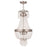 Livex Valentina 4 Light Pendant, Brushed Nickel/Clear Crystals - 51854-91