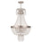 Livex Valentina 6 Light Pendant, Brushed Nickel/Clear Crystals - 51856-91