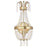 Livex Valentina 1 Light Sconce, Winter Gold/Clear Crystals - 51872-28