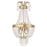 Livex Valentina 3 Light Sconce, Winter Gold/Clear Crystals - 51874-28