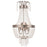 Livex Valentina 3 Light Wall Sconce, Brushed Nickel/Clear Crystals - 51874-91