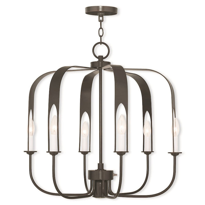 Livex Addison 7 Light Chandelier, English Bronze - 51936-92