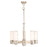 Livex Weston 5 Light Dinette Chandelier, P Nickel/Satin Opal White - 52105-35