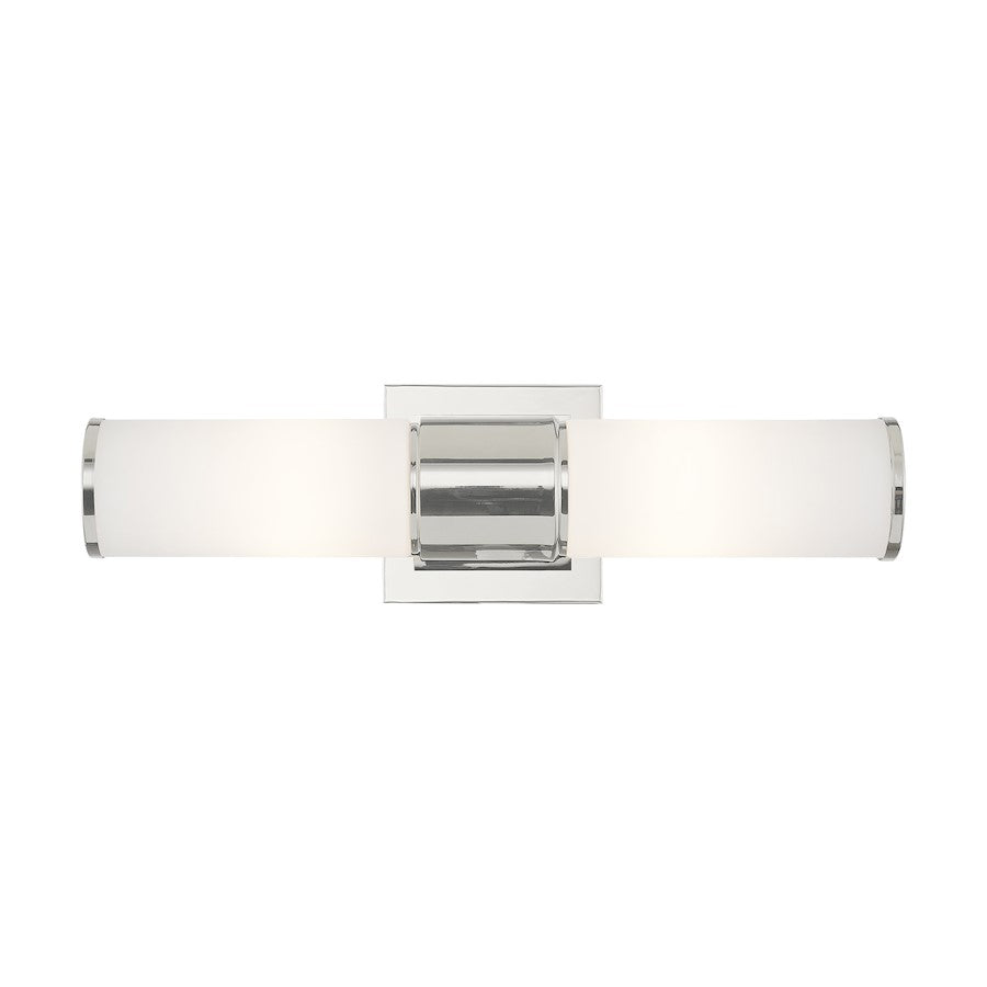 Livex Weston 2 Light ADA 16.5" Sconce/Bath Vanity, P Nickel/Opal - 52122-35