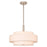 Livex Meridian 4 Light Pendant, Nickel/Oatmeal Color Hardback - 52137-91