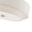 Livex Meridian 5 Light Semi-Flush, Nickel/Oatmeal Fabric/White Fabric